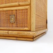 Dal Vera chest of drawers in bamboo and wicker/rattan, Italy 1960s