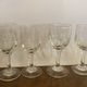 4 bistro glasses mismatched at the beginning of the XX century