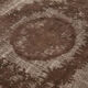 Handmade distressed oriental 1980s 195 cm x 313 cm brown carpet