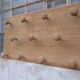 Wall coat rack in oak.