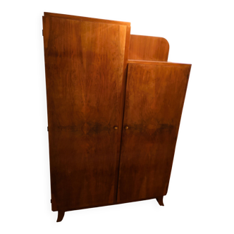 Asymmetrical wardrobe in art deco style