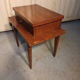 Bedside table, with a drawer. 50s-60s