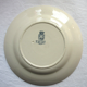 Dessert plate signed gien: capucines model in grey-blue