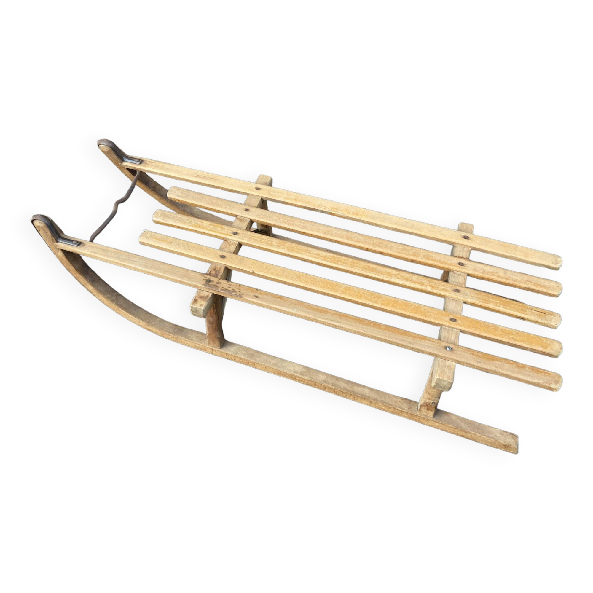 Luge grand traineau ancien alsace décoration noel