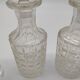 Série de 4 flacons en cristal de baccarat