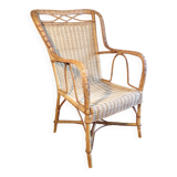 Vintage rattan armchair
