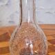 2 carafes en verre craquelé