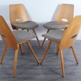Set 4 chaises Lollipops, design Jiràk, 1960s