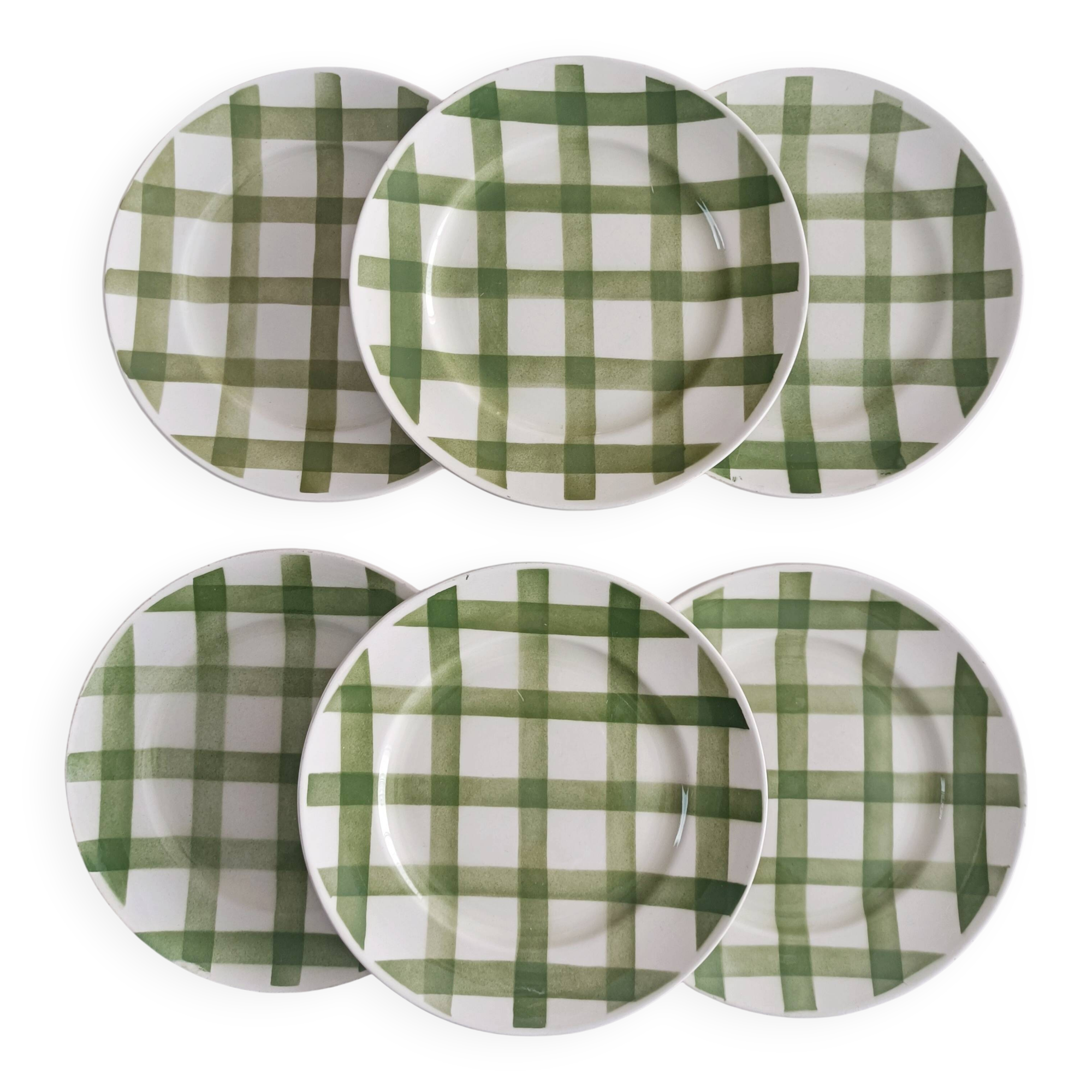 Set of 6 dessert plates Moulin des Loups, Tablecloth