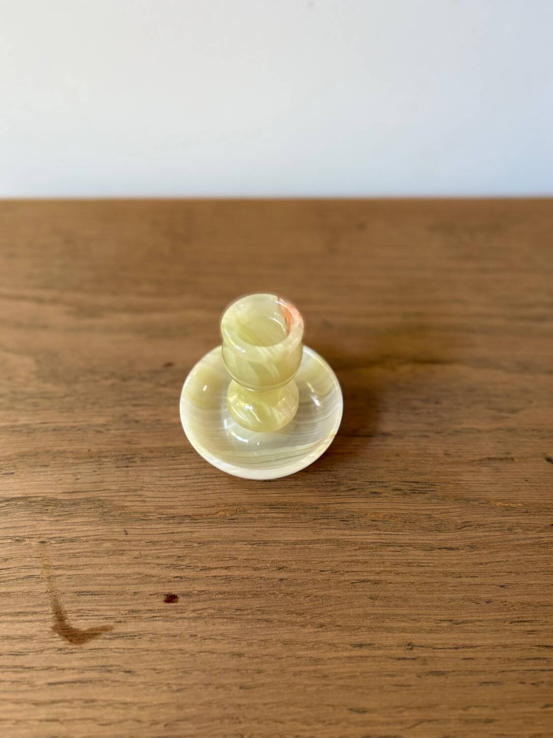 Vintage onyx candle holder from Italy, 1960s-1970s