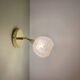 Vinatge tulip wall light in pink CLichy glass