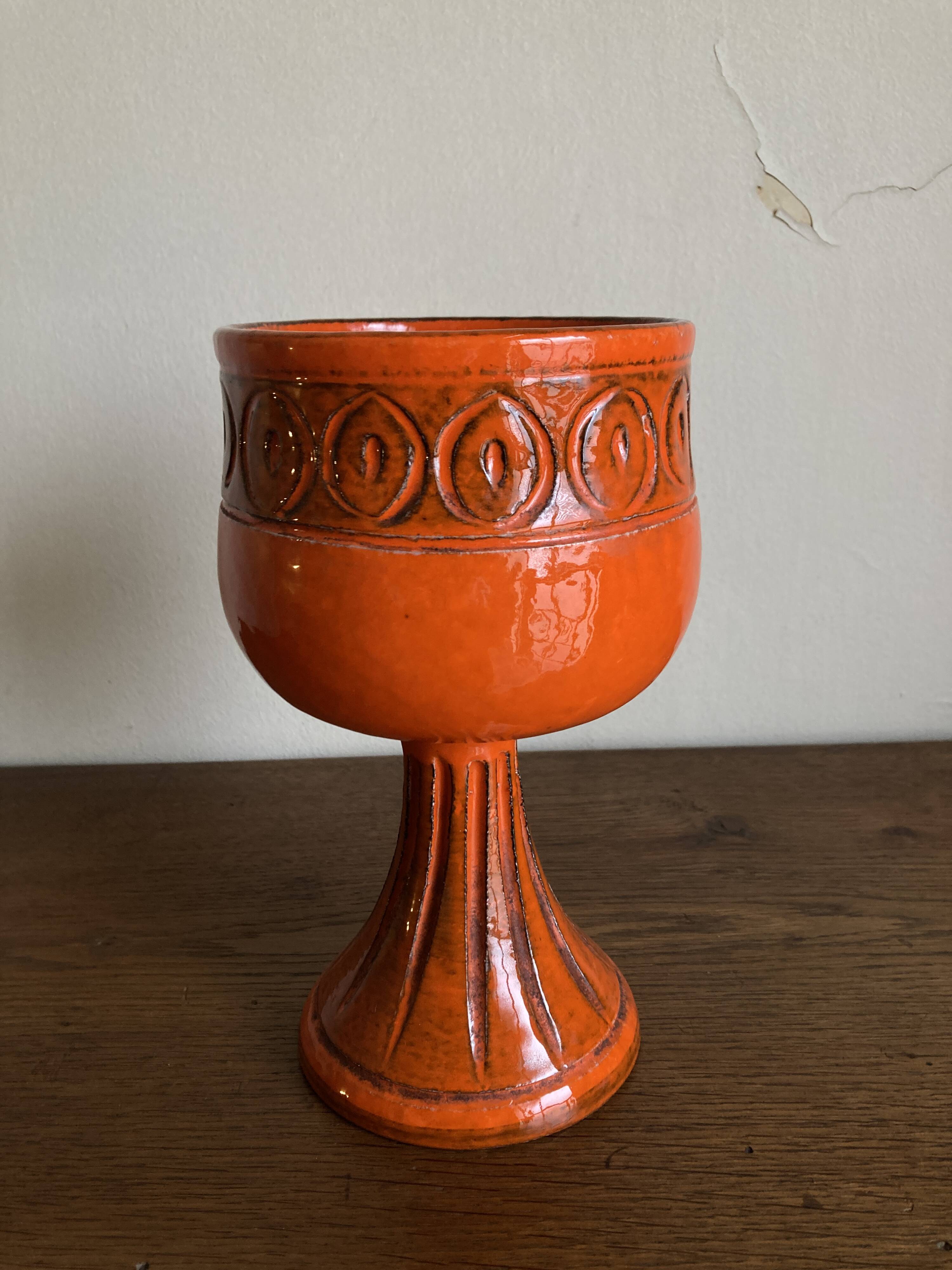 XXL ceramic 1960 Aldo Londi for Bitossi, mid-century Italian design