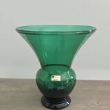 Vase vert JM Glass