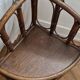 Corner wall shelf in dark rattan, year 60/70