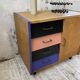 Meuble commode colorée années 60