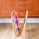 Bamboo/rattan magazine rack, 1960s