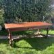 Solid oak farmhouse table with extensions