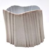Irregular Shaped Grey Earthenware Vase by Rosenthal, Italy