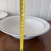 Set of 2 fine porcelain salad bowls from Italy.