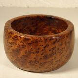 Burl wood storage cup