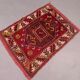 Vintage western turkish rug oriental 100x74 cm, red