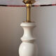 Lampe vintage rénovée – abat-jour fleuri fait main