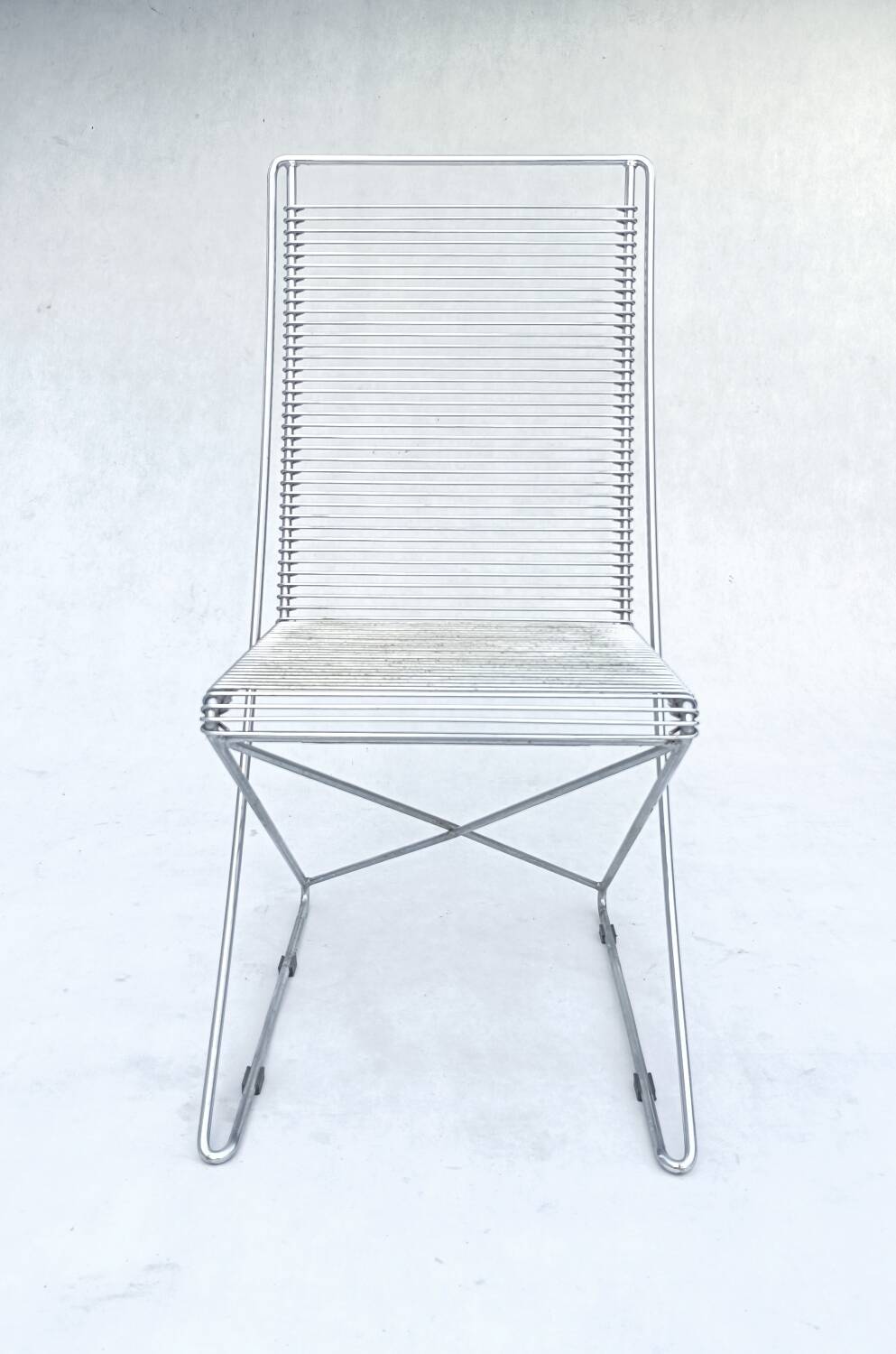 4 wire chairs by Till Behrens for Schlubach