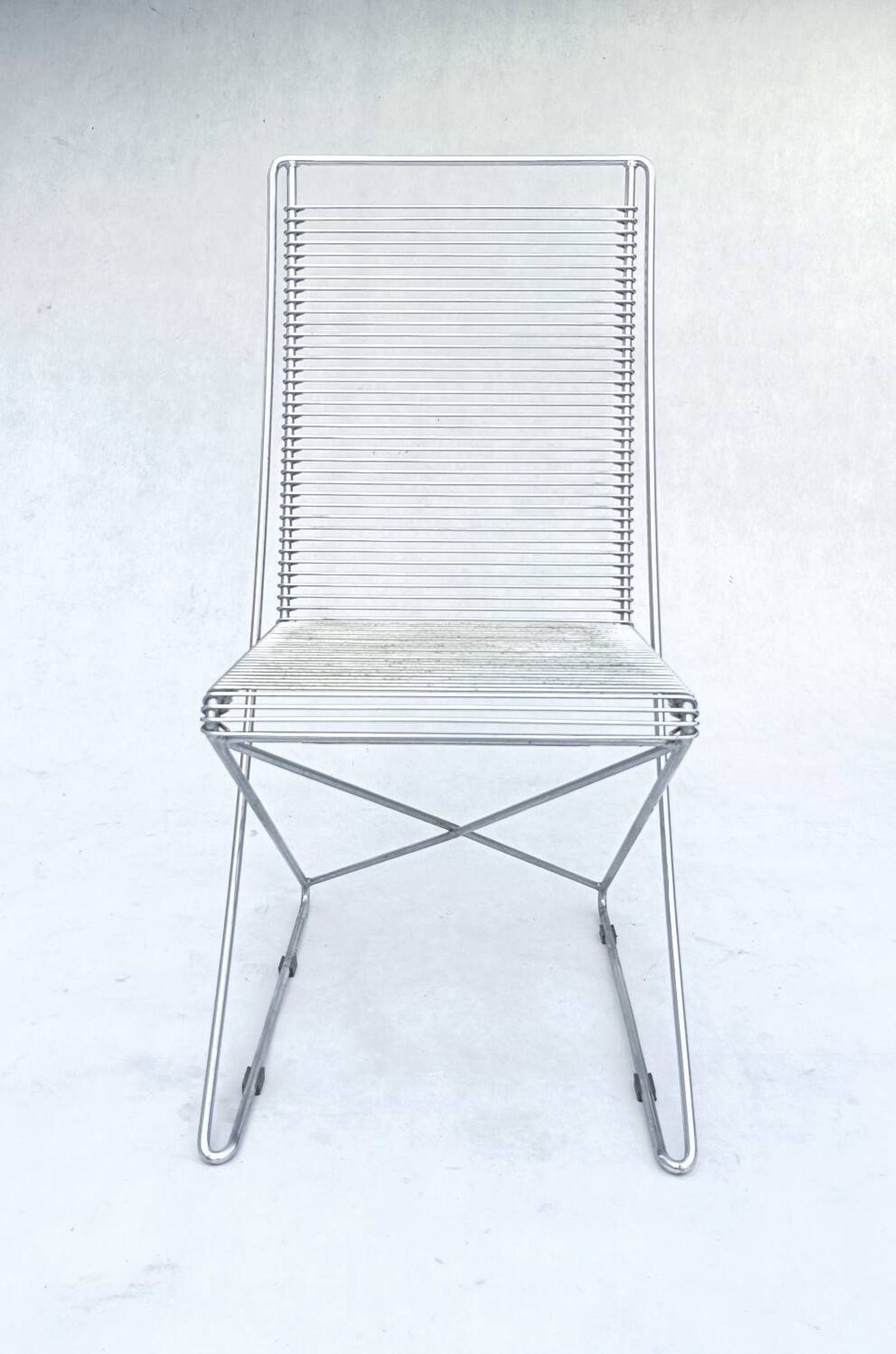 4 wire chairs by Till Behrens for Schlubach