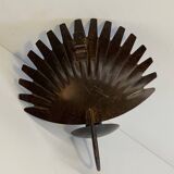 Brown patina wall candle holder