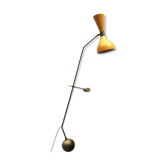 Counterweight diabolo lamp to be installed, double lampshade