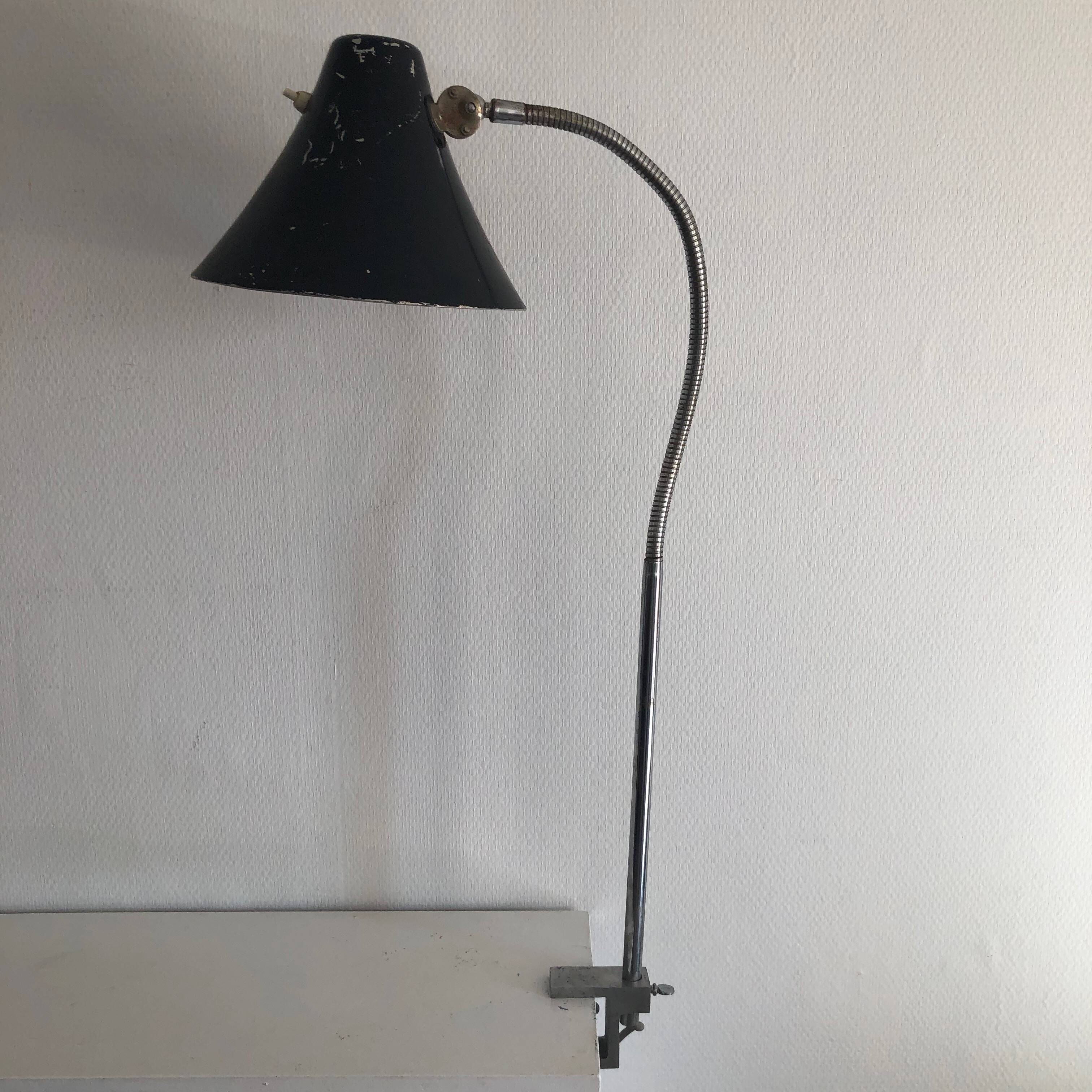 Large vintage industrial workshop factory lamp - 75 cm
