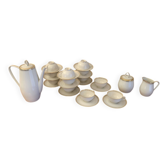 Chastagner Limoges Porcelain Coffee Service
