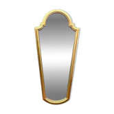 Miroir mural en résine dorée – esprit néoclassique – années 70