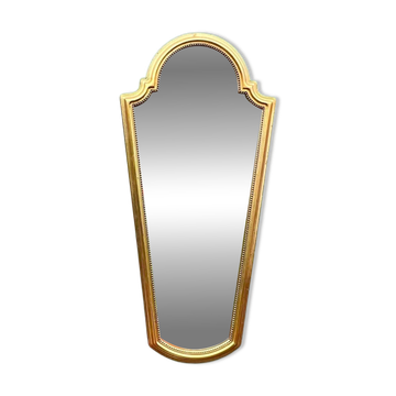 Large wall mirror in gilded resin – neoclassical style – 1970s