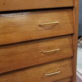 Vintage chest of drawers holes drawers