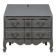 Lacquered Louis XV style balbée writing commode in wood.