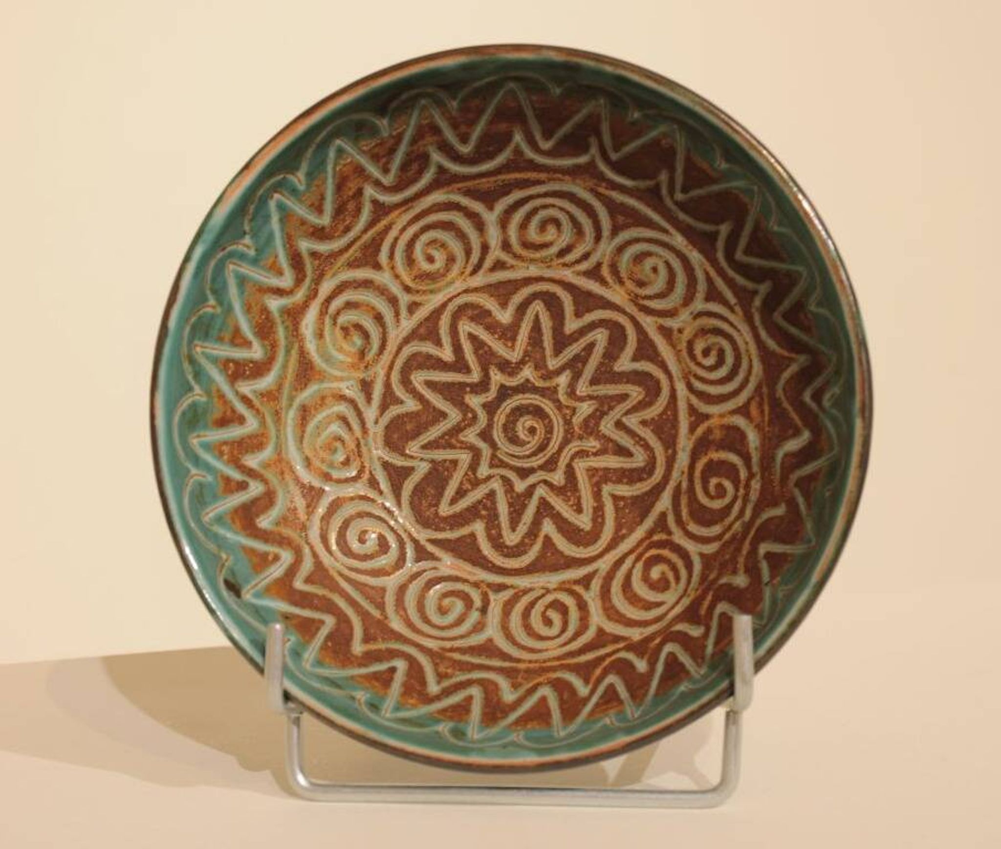 Cup with scarified decoration by Robert Picault, Vallauris