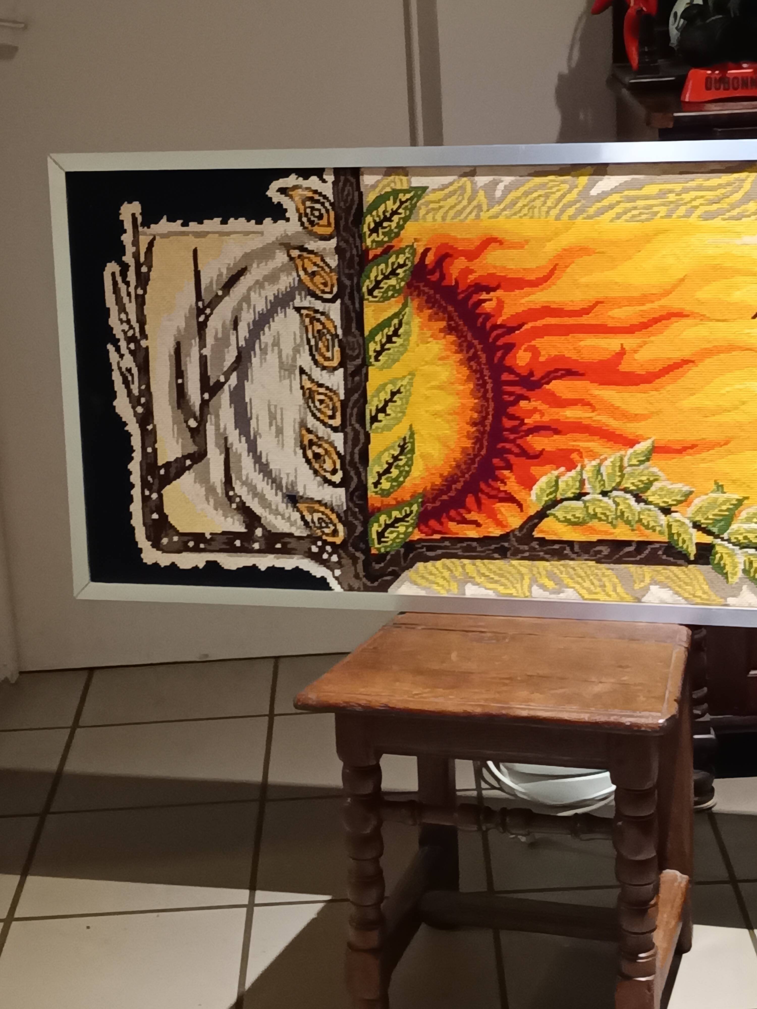 Tapisserie murale "Solstice" en laine fait main Steiner Frères