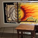 Tapisserie murale "Solstice" en laine fait main Steiner Frères