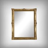 Important gilded wooden mirror, Restoration style – 19th century