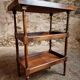 Vintage French shelf in cherry wood, 1920s.