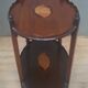 English 2-tier mahogany pedestal table