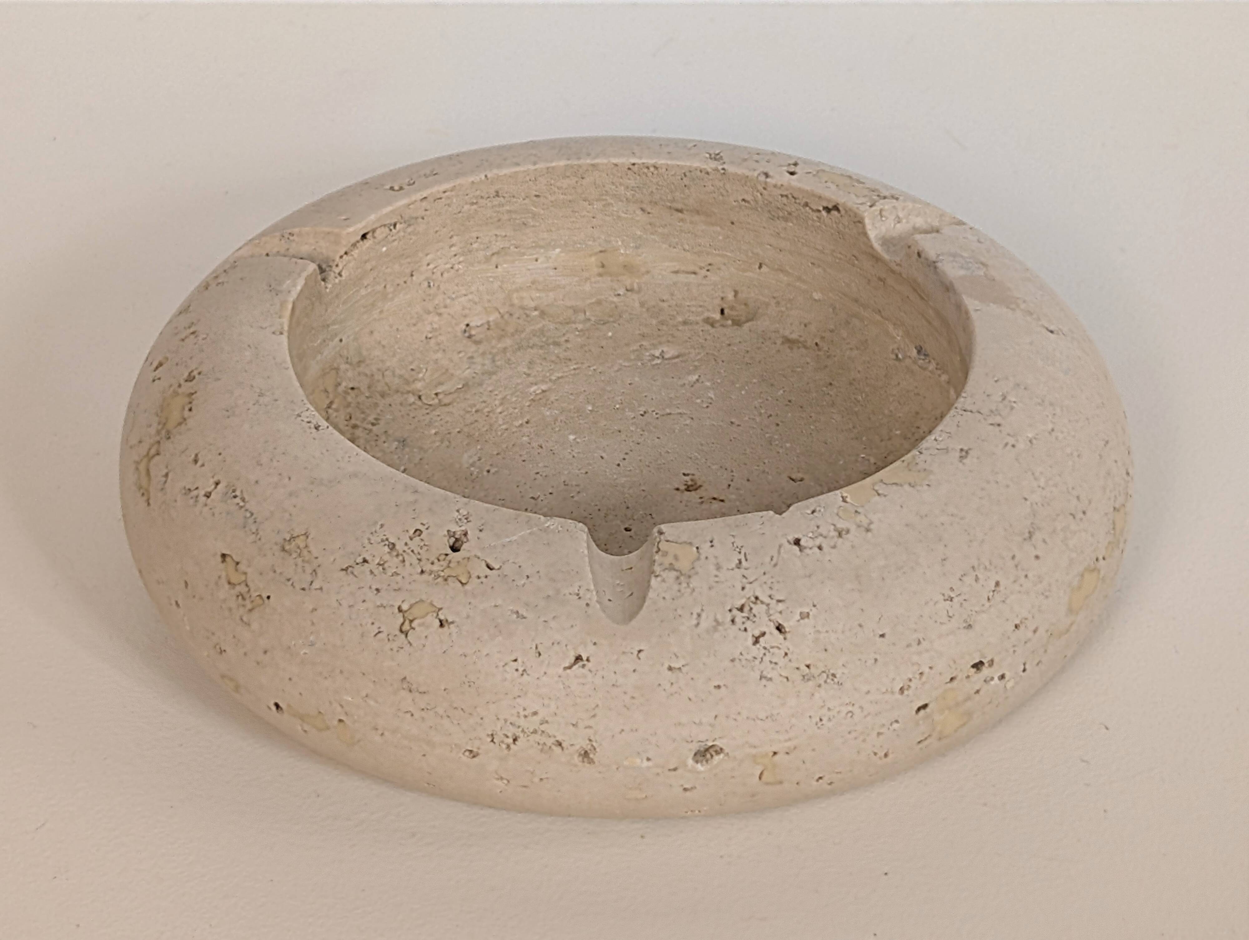 Travertine ashtray