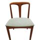Set of two modern Juliane teak dining chairs by J. Andersen
