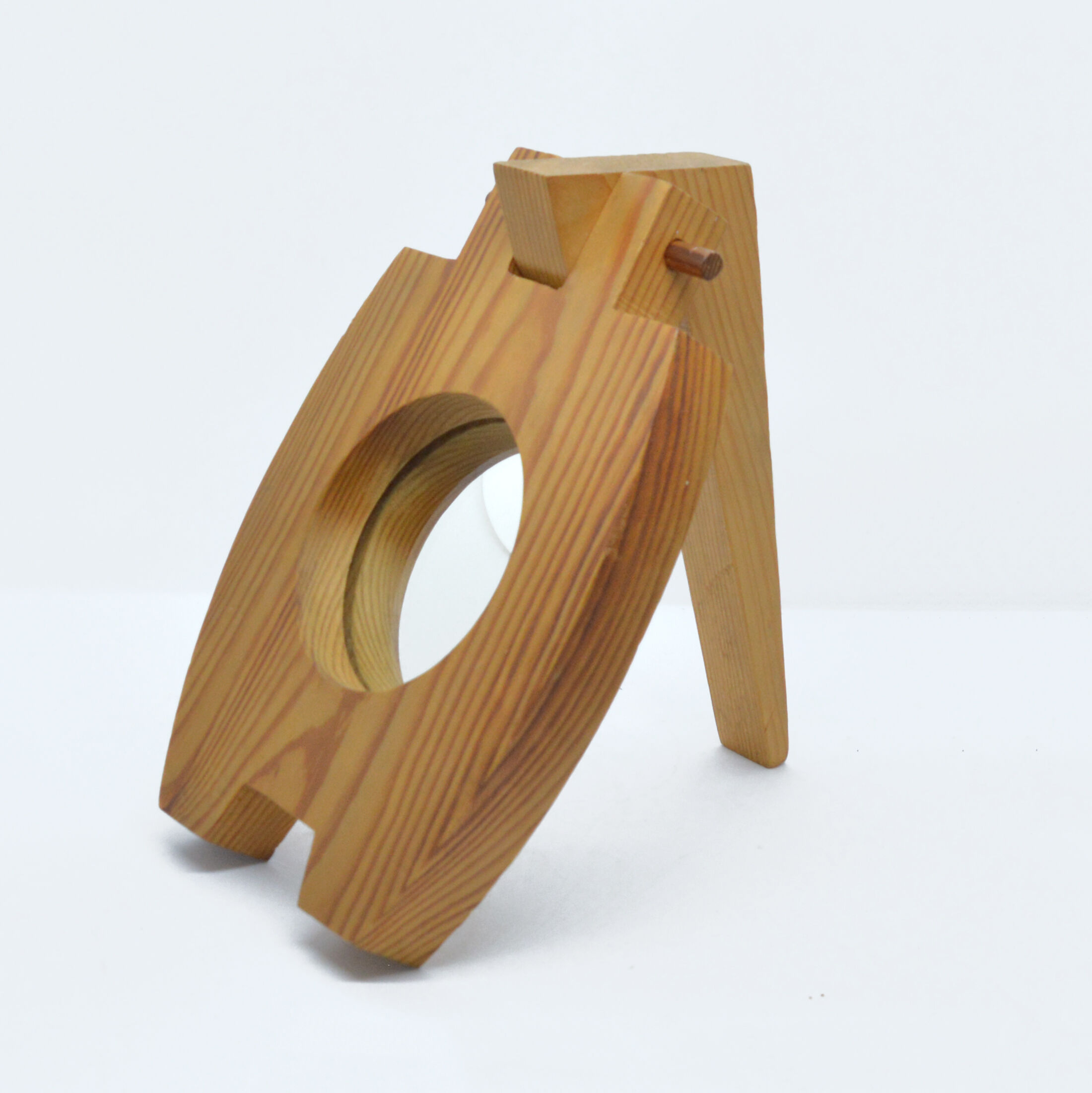 The mirror by Pracownia Rzeźbiarstwa w Drewnie Henryk Kluska Zabrze, Poland 1963.