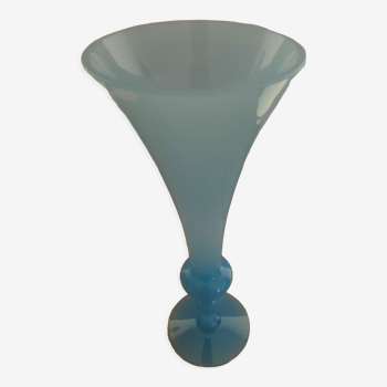 Vase soliflore opaline bleu