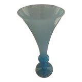 Blue opaline soliflore vase