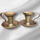 Pair of bronze candlesticks