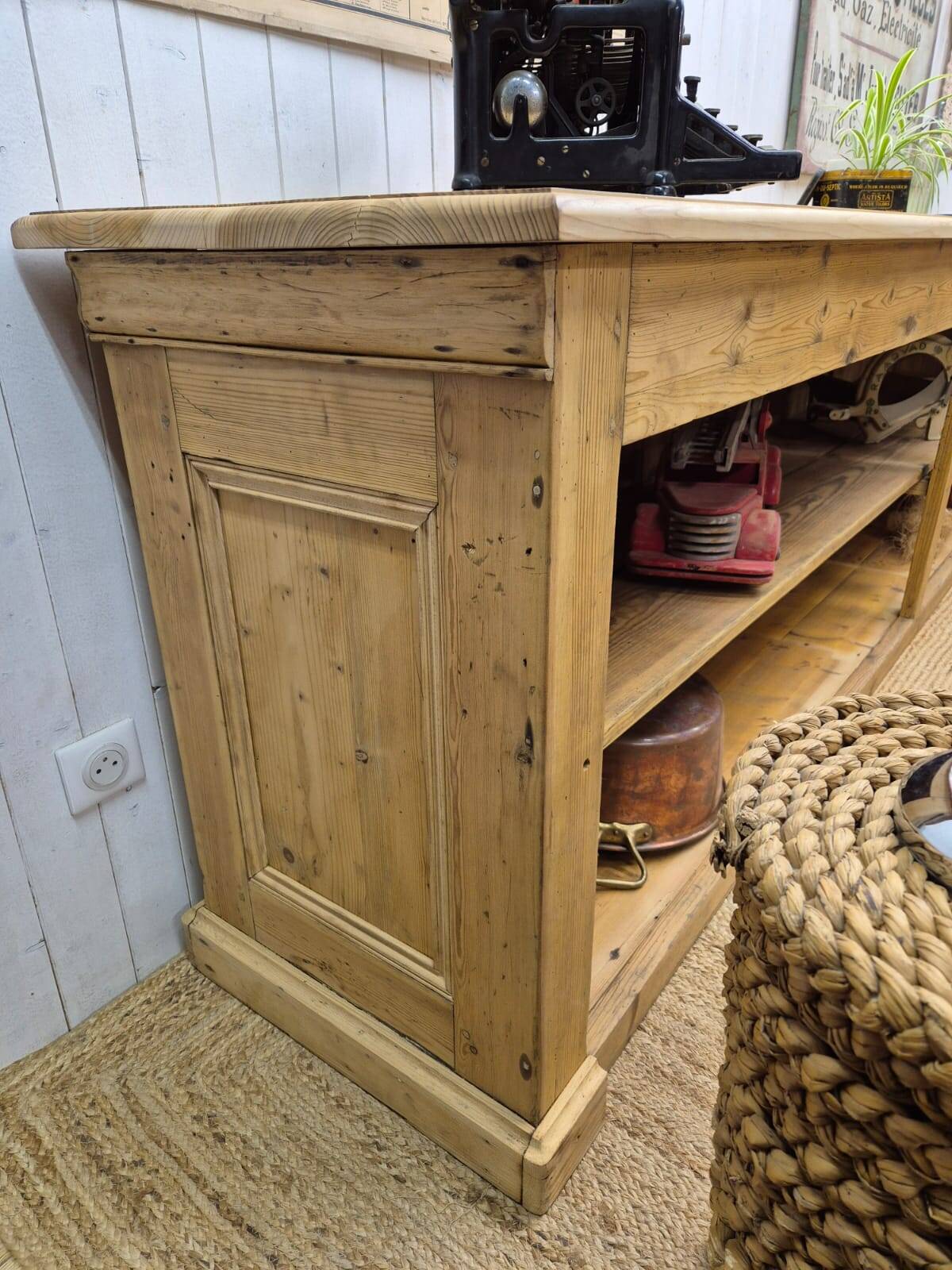 Former grocery store counter