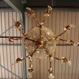 Bronze lustre and crystal 19th